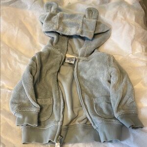 Adorable Light Blue terry cloth Baby Hoodie